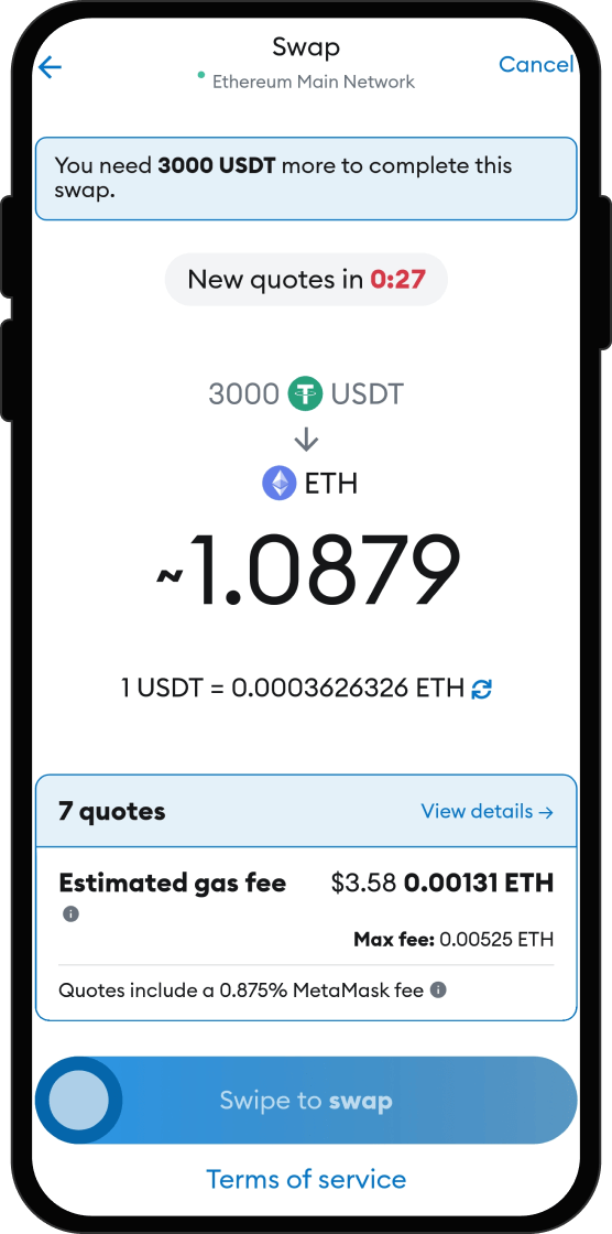 Swap Your USDT for Microsoft 6900
